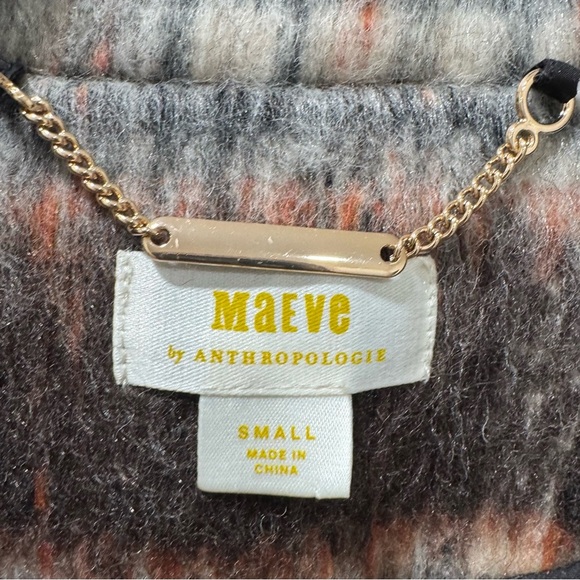 NWT Anthropologie Maeve Brushed Plaid Blazer Coat Jacket Small Fall Wool Blend - Picture 7 of 15